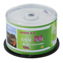 紫光（UNIS）DVD+R DL 刻錄盤 8.5G 光盤 8速 單面雙層 50片桶裝