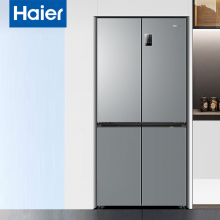 海尔（Haier）冰箱477升十字对开门四开门风冷无霜一级能效三档变温黑金净化家用大容量电冰箱BCD-477WGHTDEDSP