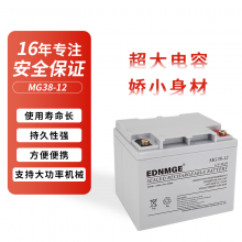 EDNMGE UPS电池铅酸蓄电池免维护 UPS不间断电源12V38AH MG38-12型