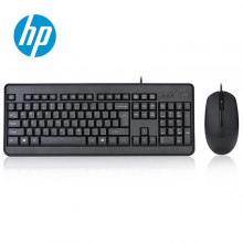 惠普（HP）km10有线USB键盘鼠标套装 笔记本台式电脑通用办公键鼠套装 黑色