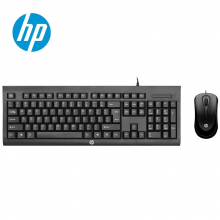 惠普（HP）藏羚羊有线键盘鼠标套装 台式笔记本 电脑办公键鼠套装 黑色