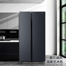 美的BCD-630WKPZM(E) 630升双开门对开门冰箱 一级能效智能变频冰箱 灰色