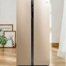 美的BCD-535WKZM(E) 535升冰箱 对开门风冷无霜双开门智能纤薄电冰箱