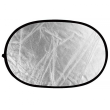 神牛摄影反光板可折叠椭圆反光板便携外拍补光柔光板打光板 100*150cm二合一 