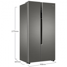 海尔（Haier）520升双变频风冷无霜对开门家用超薄电冰箱双开门 DEO净味 多路送风 90°悬停门BCD-520WDPD
