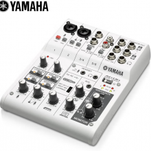 雅马哈（YAMAHA） AG06 调音台内置声卡电脑录音设备电容麦克风K歌调音台
