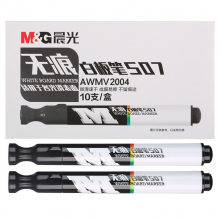 晨光(M&G) AWMV2004 白板笔 无痕速干 S07黑色 10 支 /盒