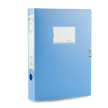 晨光(M&G)ADM94816B 35mm/A4蓝色塑料档案盒 粘扣资料盒