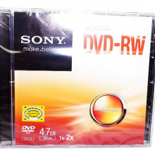 索尼（SONY）DVD+RW 可重复刻录单片盒装 