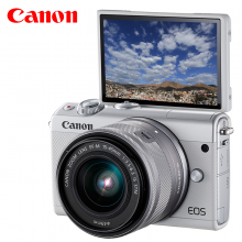 佳能EOS M100  数码相机 微单套机 白色（15-45 微单镜头镜头） 
