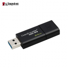 金士顿 DT100G3  64GB USB3.0 U盘 黑色 滑盖设计 时尚便利