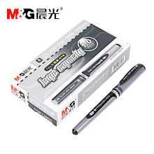 晨光（M&G） AGP13604签字笔黑色蓝红色 中性笔1.0mm AGP13604A 12盒