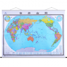2021年 世界地图 卷轴版 2米*1.5米 高清防水 办公室挂图