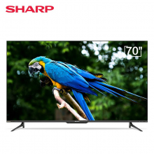 夏普（SHARP） 70D6UA 70英寸4K超高清AI远场语音全面屏智能液晶平板电视机