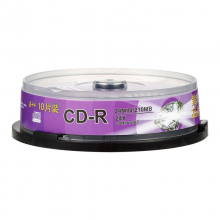  紫光（UNIS）CDR光盘 钻石系列 8CM(3寸)小盘 24速 刻录盘 210M 桶装10片 A+