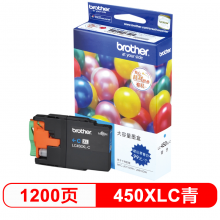 兄弟(brother)LC450XL-C青色墨盒（适用于：MFC-J6710DW、J5910DW、J6910DW ）