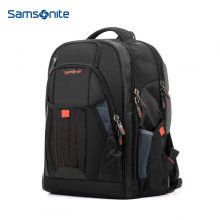 Samsonite新秀丽双肩包商务电脑包多功能男士背包差旅包大容量男包运动透气书包36B 黑色