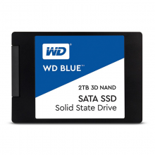 西部数据（WD) 2T SSD固态硬盘 SATA3.0 Blue系列 3D技术 高速读写 大容量 