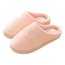棉拖鞋TXZQ18020女冬季保暖居家拖鞋 粉红38-39码