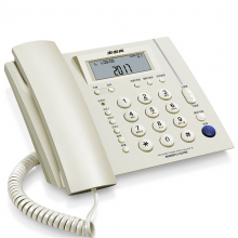  步步高（BBK）电话机座机 固定电话 办公家用 免电池 一键快拨 HCD113玉白