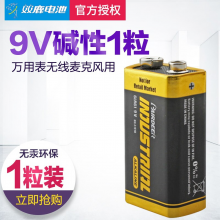 双鹿电池9v电池方形6lr61碱性1604A电池