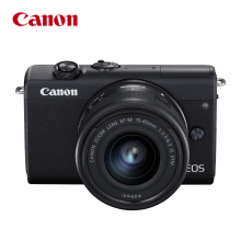 佳能EOS M200微单相机 EOS 数码相机 微单套机 黑色（15-45 微单镜头）