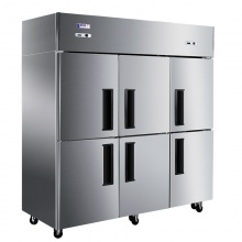 星星（XINGX）BCD-1300Y 商用厨房冰箱 立式6六开门冰柜 冷藏冷冻保鲜双温冷柜