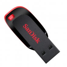 闪迪32GB USB2.0 U盘 CZ50酷刃 黑红色 时尚设计 安全加密软件