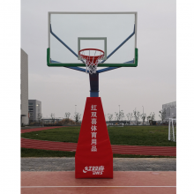 红双喜DHQJ1015 高档移动仿液压篮球架 单支 红双喜体育器材 成人比赛篮球架