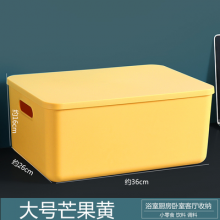A4带盖塑料储物盒桌面分类收纳盒 大号