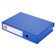 齐心(Comix) A1296 PVC档案盒 A4 35mm 蓝色(单位:个)