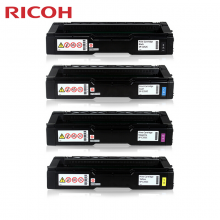 理光（Ricoh） SP C252C/HC型 彩色墨粉盒 硒鼓适用 C252SF/C252DN (蓝/红/黄/黑) 套装 