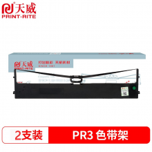 天威(PrintRite)PR3色带架双支装适用南天OLIVETTI PR3 打印机 黑色色带(带磁性)