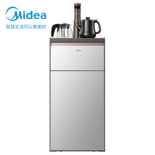 美的（Midea）茶吧机家用办公立式下置式冰热制冷饮水机智能家电自动童锁YD1227S-W