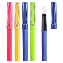 宝克 （BAOKE）PM151威龙钢笔学生练字笔办公墨水笔 多色笔杆 12支/盒