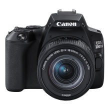 佳能（Canon）EOS 200D II  迷你单反相机 数码相机（EF-S18-55mm f/4-5.6 IS STM）黑色 Vlog相机视频