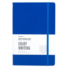 广博GBP20001 120张A5商务办公笔记本子绑绳设计 蓝色