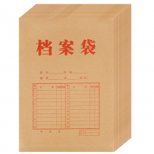 广博EN-13 20只200g加厚牛皮纸档案袋/资料文件袋办公用品