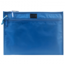 渡美 NF-393 文件袋拉链|会议袋子 会议包  开会袋子 文件袋帆布浅蓝色