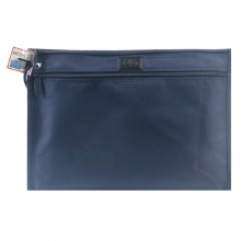 渡美NF-393 文件袋拉链|会议袋子  开会袋子 文件袋帆布 深蓝色