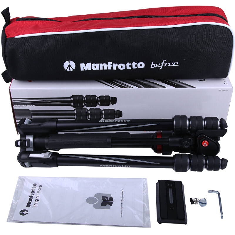 曼富图（Manfrotto）MVKBFRT-LIVE Befree 旋锁三脚架套装 （含Befree Live液压云台）