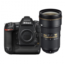 尼康（Nikon）D5单反相机搭配尼康镜头 AF-S 24-70mm f/2.8E VR镜头 