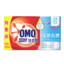 奥妙(OMO) 强效洁净香皂 肥皂 洗衣皂 薰衣草香型220g