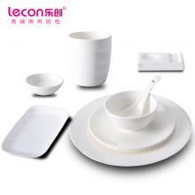 乐创（lecon）商用餐具摆件台 八件套酒店饭店陶瓷用品餐具套装 LC-J-TZ08