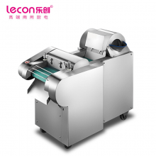 乐创（lecon）商用多功能切菜机 全自动不锈钢食堂土切片切丝机切丁机 LC-J-YQC1000