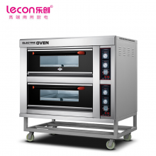 乐创(lecon) 商用烤箱 二层四盘旋钮式蛋糕面包烘焙电烤箱 LC-J-DK40