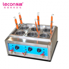 乐创（lecon）商用六头煮面炉 台式电热煮粉机麻辣烫煮饺子锅 LC-J-TZL01
