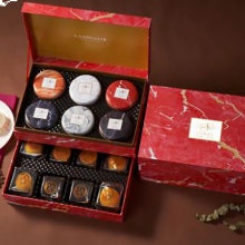 香港锦华月饼糕点礼盒 1190g