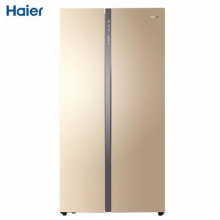 海尔（Haier）对开门冰箱双开门656升大容量变频节能风冷无霜金色