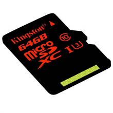 金士顿 SDCA3 TF卡存储卡中国红高速 64G (单位:个) 红